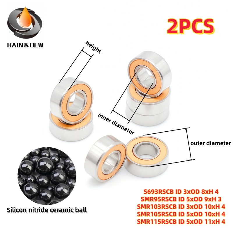 Baitcasting Reel - 2PCS 미니어처 볼 베어링 3x8x4 3x10x4